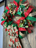 Poinsettia Holiday Wreath