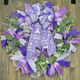 Pancreatic Cancer Awareness Wreath, November Pancreatic Cancer Month Wreath