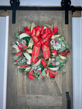 Traditional Christmas Wreath, MADE TO ORDER