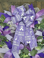 Pancreatic Cancer Awareness Wreath, November Pancreatic Cancer Month Wreath