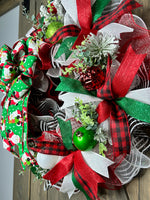 Santa Clause Christmas Wreath