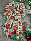 Poinsettia Christmas Wreath