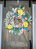 Floral Bicycle Spring & Summer Welcome Wreath