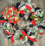 Strawberry Wreath - Made and Ready - ONLY ONE LEFT