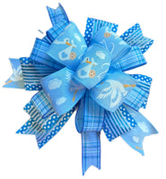 Welcome Baby Boy Clip-on Bow - 12"x12"