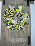 Spring & Summer Lemon Wreath MADE TO ORDER