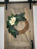 Magnolia Grapevine Everyday Modern Country Farmhouse Wreath, MADE TO ORDER 1-3 Business Days