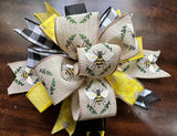 Spring/Summer Bumble Bee Clip-on Bow 12"x12"