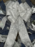 Winter Snowflake Wreath, Made to order