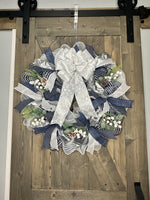Winter Snowflake Wreath, Made to order